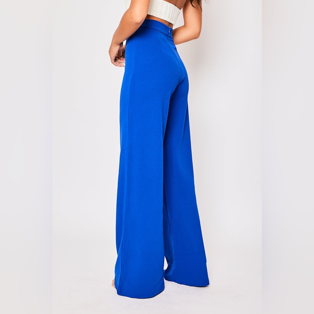 LaBanga high-waisted, wide legged royal blue pants. Small.